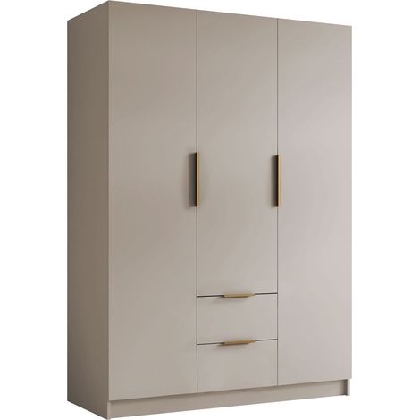 Armario Closico Calvron I, Cachemira, 216x150x60cm, Puertas de armario: Con bisagras, Número de estantes: 0