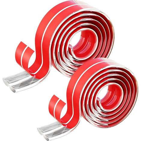 Rouleau de protection des bords autocollant de 600 cm - Baguette d'angle flexible autocollante et moulures autocollantes - Imperméables - Découpables - Pour meubles, carrelage, portes, fenêtres (1/5)
