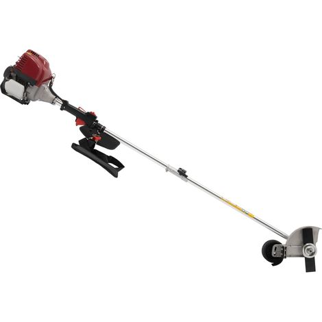 35.88 CC Thermal Trimmer with 2 blade heads, Gas String Weed Trimmer, thermal brush cutter, cordless 4-stroke engine, handle and shoulder strap, for garden and lawn