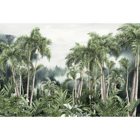 Papier peint panoramique - Forêt Tropicale - 130 cm x 87 cm (1/2)