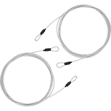 2PCS cable antivol,cadenas velo,3 mètres cable antivol velo,pour sécuriser les vélos,les poussettes,les équipements sportifs,les meubles de jardin,le matériel de camping,etc (1/5)