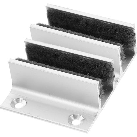 2 pcs guide de sol pour porte en verre, alliage d'aluminium (1/5)