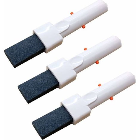 Swimming pool stain remover - Pumice stone - Rust stain removal with EZ-Clip handle - Cleaning tool for swimming pools and spas (3 pieces, 21 x 4.5 x 3.5 cm) (1/5)