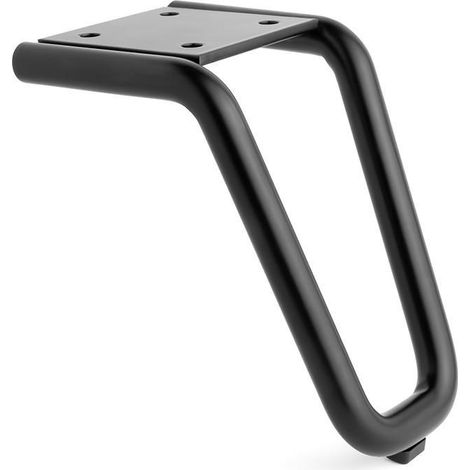 Q&Q pata metal ernice negro mate h120 , La pata metálica Ernice es ideal para sofás y muebles, fabricada en metal duradero con un acabado en negro mate y una
