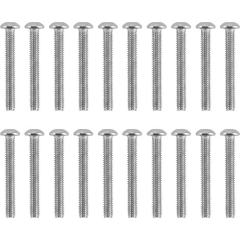 50 vis à tête cylindrique creuse, acier galvanisé M4, utilisées dans les instruments de précision et les équipements électroniques. 2802-0004-0030 (1/5)