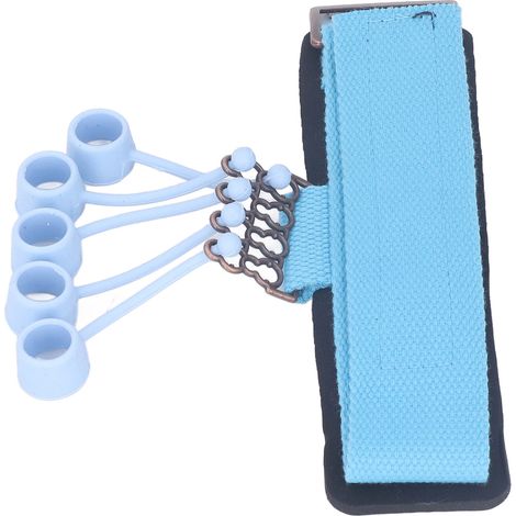 Fingertrainer mit einstellbarem Widerstand, komfortablem Griff und tragbarem Design zur Stärkung der Griffkraft (blau). (1/5)