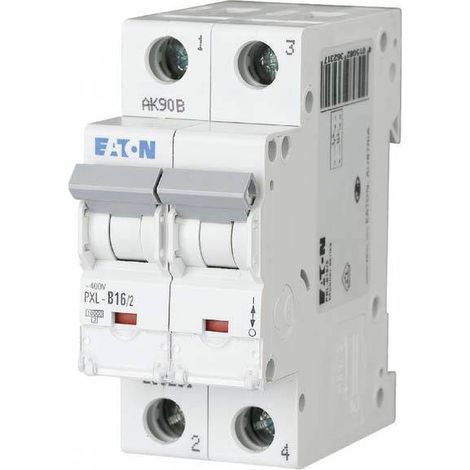 Eaton Disjoncteur (MCB), 16 A, 2p, Caractéristique : B, 236231