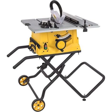 Powerplus Scie à Table Électrique de 2000 W POWX07598 - Coupes Droites,Angle et d'Onglet Ø 250 mm - Extensible 576 x 650 mm - 1 Acc (1/5)