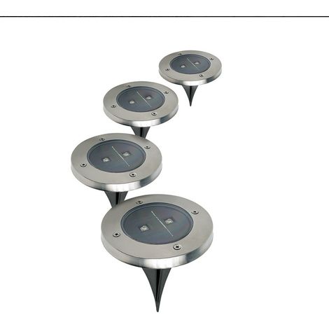 ASTUCEO - Lot de 4 lampes led solaire pour jardin (1/3)