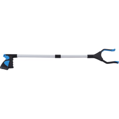 Pince à déchets en alliage d'aluminium et ABS, pliable, légère et portable, bleue et noire, pour un gain de temps et d'effort. (1/5)