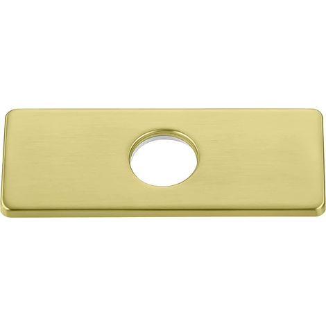 1PC Gold Kitchen Sink Hole Plate for Bathroom Faucet, Washbasin, Brushed Nickel Faucet Rosette (1/5)
