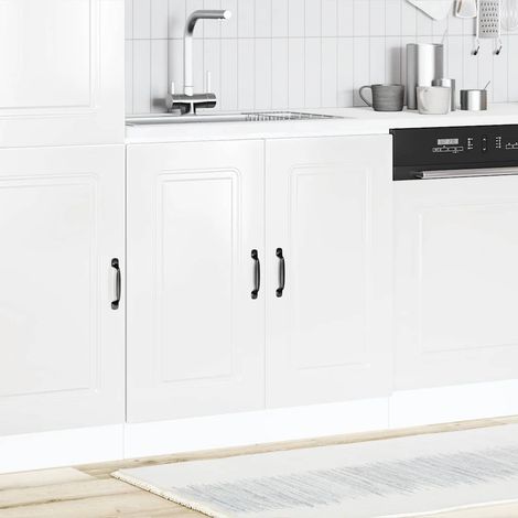 Mueble bajo para fregadero Kalmar blanco brillo 80x46x81,5 cm vidaXL (1/5)