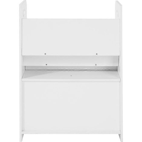 Bibliothèque enfant - 3 niveaux + 2 tiroirs tissu - Rangement livres (1/5)