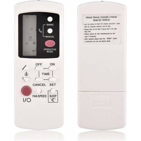 GZ-1002B-E3 télécommande de remplacement pour climatiseur Galanz remplacement de la télécommande du climatiseur pour Galanz GZ-1002A-E3 GZ-1002B-E1 (1/5)