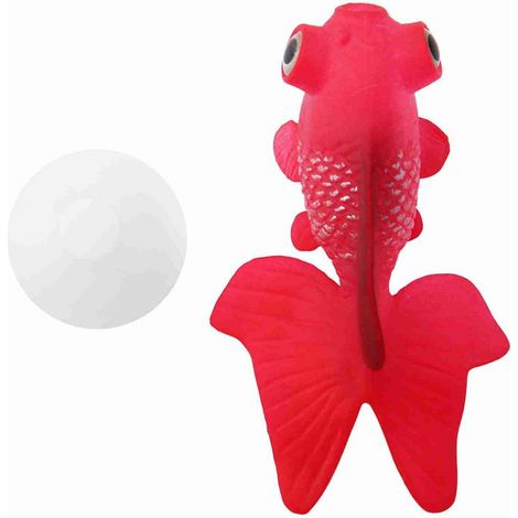 Décoration d'aquarium en Silicone artificiel drôle, petit ornement d'aquarium, poisson rouge rouge (1/5)