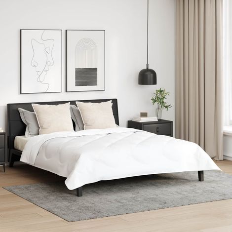 Kopfkissen mit Kissen 2 pcs Weiß 80 x 80 cm Baumwolle
