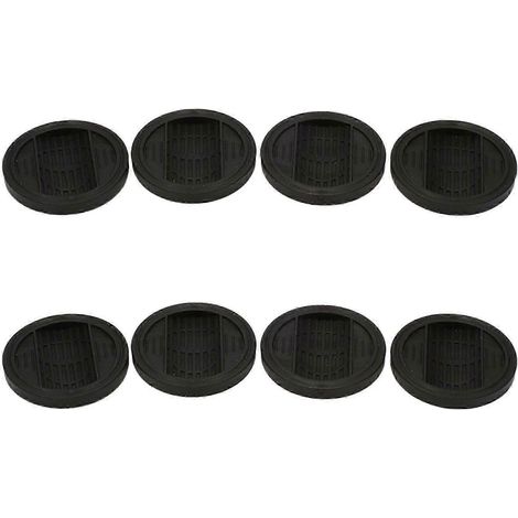 Lot de 8 coupelles pour roulettes de meubles, patins en caoutchouc antidérapants pour pieds de chaises, lits et canapés. Protection optimale du sol. (1/5)