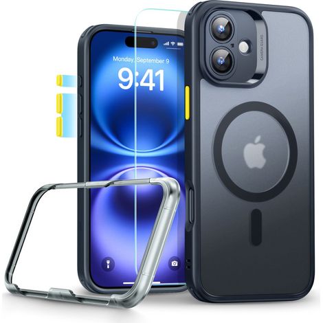 ESR classic PRO SET Halolock MagSafe iPhone 16 negro mate (1/5)