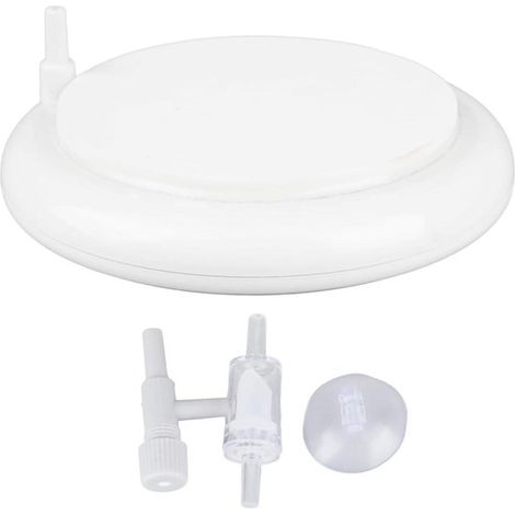 Aquarium-Ausströmerstein – Sauerstoffscheibe – Für gesunde Wasserlebewesen – Nano-Blasentechnologie – 10 cm Durchmesser – Grün (1/5)