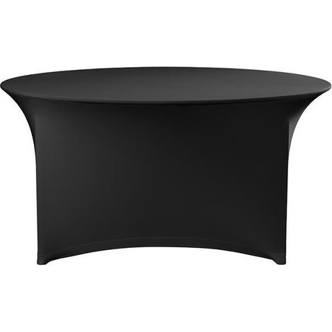 Housse de table ronde symposium - noire - Ø 150x(H)76mm - Finedine (1/3)