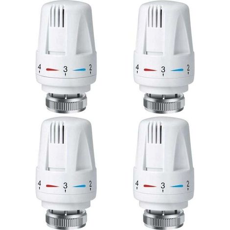 Tête thermostatique de radiateur PCS, tête de thermostat de radiateur TRV M30 x 1,5, vanne thermostatique de radiateur, vannes de radiateur de radiateur pour système de chauffage pour la maison (1/5)
