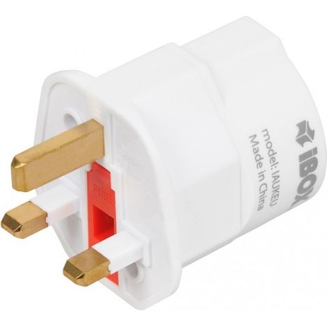 Adaptador IBOX Reino Unido-UE: enchufe de Reino Unido a Europa, 7,5 A (1/5)