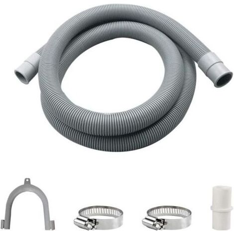 Tuyau de Vidange,Kit de Rallonge Machine a Laver,Uyau D'évacuation Lave Linge,Flexible D'évacuation Universel,Tuyau D'évacuation D'eau,Tuyau de Machine à Laver(1.5m) (1/5)