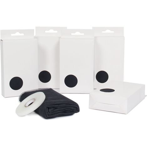 Rete Zanzariera per Finestra con Velcro - L 150 x H 180 cm - Set di 20