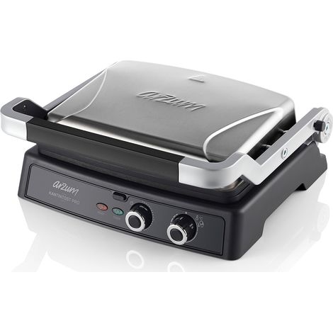 Arzum Tostçu Delux 2000W, Kontaktgrill Sandwichmaker Sandwich-Toaster Silber (1/5)