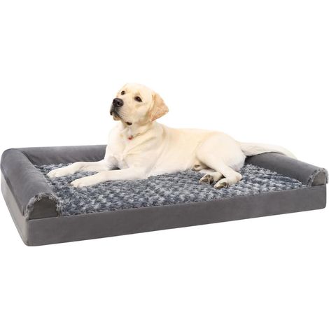 Hundebett orthopädisches 90x57x16cm Grau L 90 x B 57 x H 16 cm (1/5)