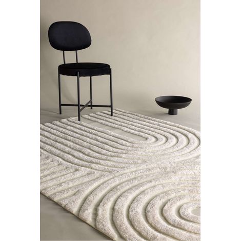 Nikita tapis 290x200cm blanc.