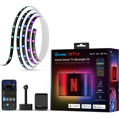 Govee Netflix Envisual TV Backlight RGBICW 55-65 pulgadas (1/2)