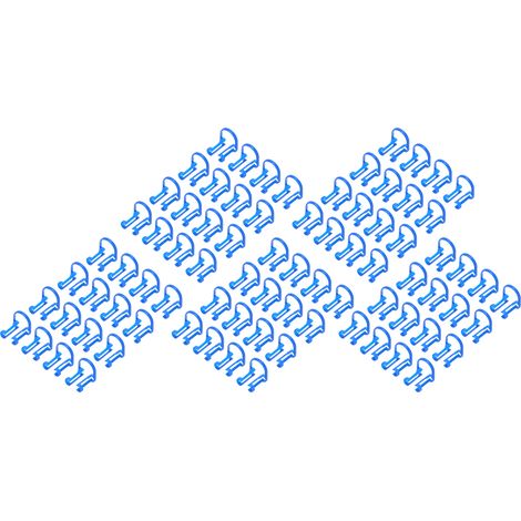 Halter für 100 zahnärztliche Watterollen, Klemmen für die kieferorthopädische Praxis, kompakte blaue Kunststoff-Mundhygieneartikel. (1/5)
