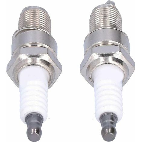 Lot de 2 bougies d'allumage F6RTC pour MTD 95110292 75110292, moteur Torch 131039, tondeuse à gazon, remplacement direct, allumage fiable. (1/5)