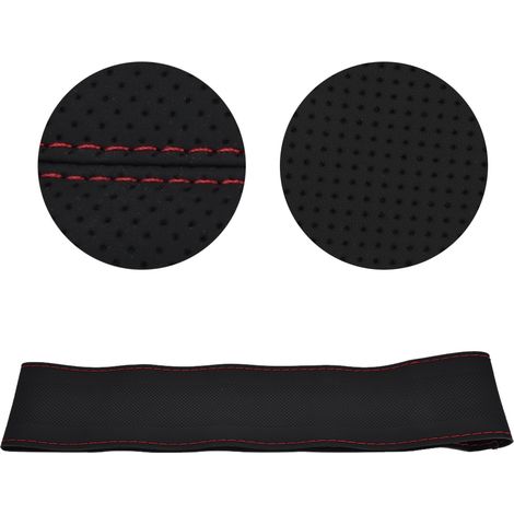 Volant Voiture Universel Anti-Dérapant Coque Housse Cuir Véritable Taille Standard Accessoire Intérieur Auto (1/5)