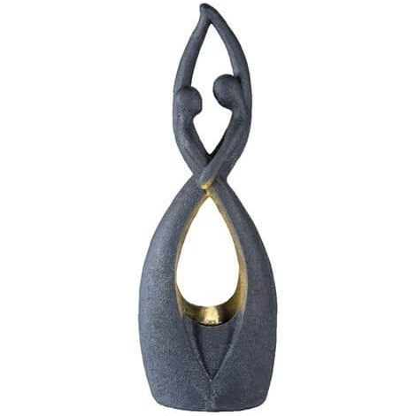 Fontana Coppia Astratta cm.22x80 colore Antracite (1/2)