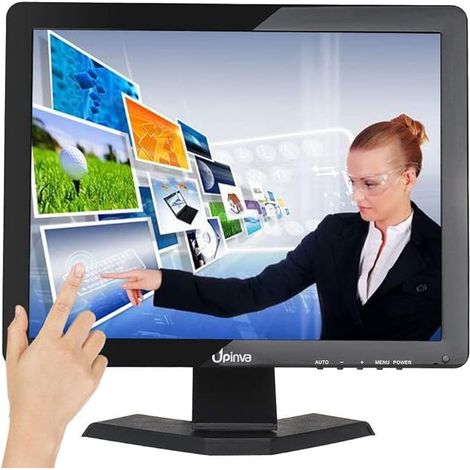 Écran tactile de 17 ", caméra de vidéosurveillance, LCD, multi-touch, prise en charge HDMI, AV, BNC, VGA, entrée USB, 1280 x 1024, Full HD, petits moniteurs (1/5)