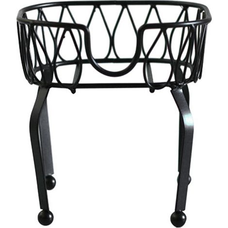 Support à pieds en fer noir pour distributeur de boissons 8L, socle robuste design contemporain pour cuve verre fût bière jus, stabilité maximale (1/5)