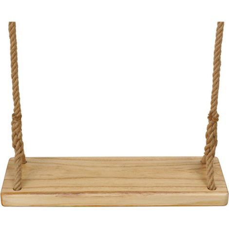 Balancoire Exterieur Bois . Balançoire Enfant Adulte . Bois avec Corde Jute Réglable Durable Balançoire Arbre en Bois pour Enfants Ados Adultes V7110C (avec des Ceintures de Connexion) (1/4)