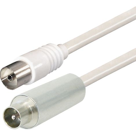 Cable de conexión con separación de masa para TV de conector recto de conector de antena 9,5 mm – Antena acoplamiento recto 9,5 mm 10 m