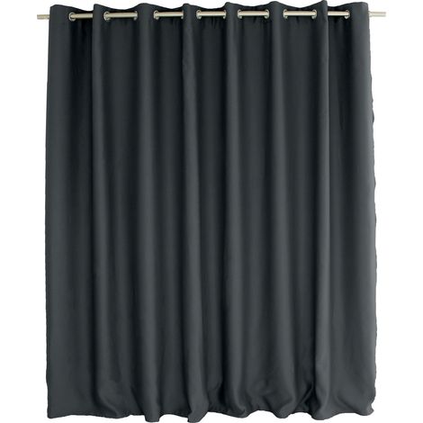Rideau occultant OBSKUR 300 x 240 cm coloris GRIS FONCE