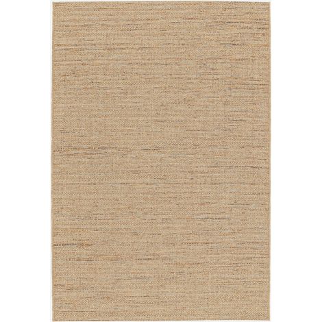 Moquette interna/esterna ad effetto juta chiaro con accenti colorati (1/5)
