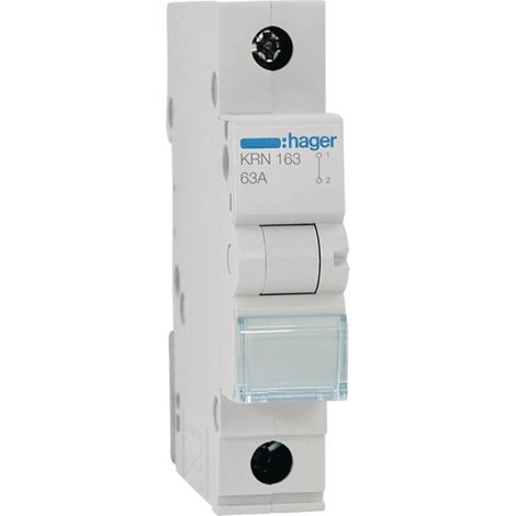 Accesorios de conexión Hager neutralleiterdurchführung 63A pack 12