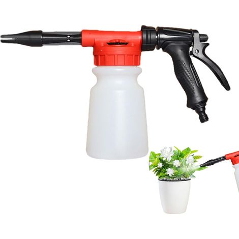 Pistolet à mousse de lavage de voiture, pulvérisateur de mousse de lavage haute pression, flacon pulvérisateur de mousse de nettoyage de voiture de 1 litre Outil de mousse pour kit de lavage de (1/5)