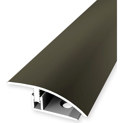 PROVISTON Übergangsprofil Laminatausgleich Breite: 39 mm Höhenausgleich: 7 - 12 mm Länge: 900 mm Aluminiumprofil Bronze 1 Stück