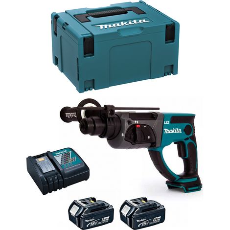 Makita tassellatore  dhr202rtj (2 x 5,0 ah + dc18rc + makpac 3) 8435587920762 (1/5)
