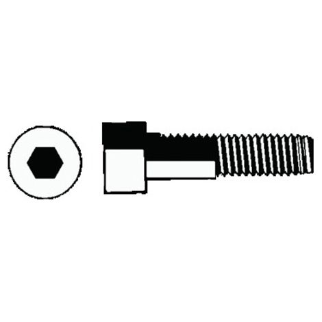 Vis à métaux tête cylindrique hexagonale creuse acier zinguée blanc classe 8.8 DIN 912 12X70 boîte de 50 - CHC12X70ZING