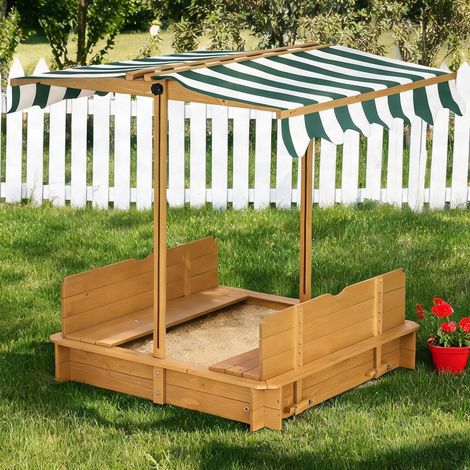 Bac à sable en tannenholz Polyester 106 x 106 x 115 cm (1/5)