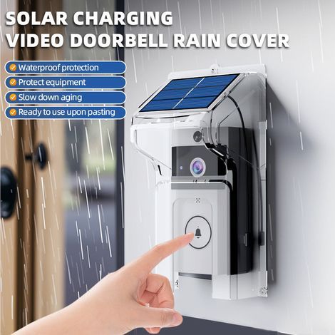 Sonnette vidéo sans fil avec protection solaire contre la pluie, longue autonomie en veille, interphone à distorsion vocale, caméra de surveillance-AquaForge (1/5)