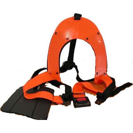 Harnais débroussailleuse pro gaucher – Réglable en hauteur – Large bretelles – Protection hanche pour réduire fatigue – Ozaki